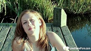 Sexy Brunette Babe Devours Cock In Homemade Frenzy