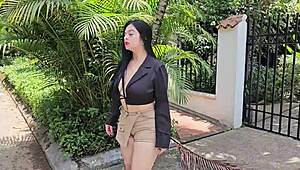 Colombian milf escort meets her client in medellin - colombia and he decides to fuck her in his car in a public parking lot antonella jones and jean paul official
