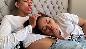 Pervy Stepdad Shoves Cock In Mouth Till He Cums