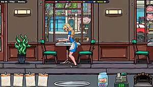 Jessie is having fun with her friend in the shower