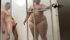 COUSIN DOMINATES WITH ROUGH LICKING IN BATHROOM