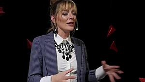 Blonde domme straps on to anal fuck and choke her bound black male slave hard!