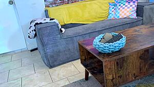 The Maintenance Man Gets Lucky with a Cam Girl!