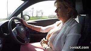 unfaithful british mature lady sonia exposes her enormous hooters