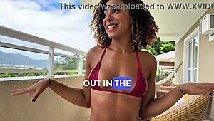 I Watched This Brunette Latina Swallow My Full Cum in Her Mouth