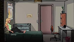 A Lustful Landlord Teaches Innocent Jenny Passionate Kissing