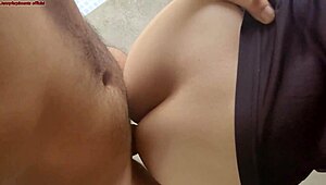 curvy latina housewife pays technician ass fuck cuckold husband