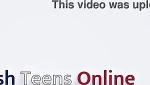 Echo and Victoria suck their teacher's cock and share his cum.