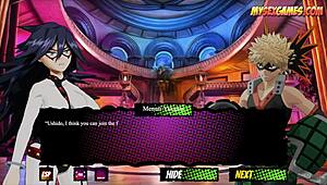 In the game recording, she starts with a BLOWJOB, moves to 69, then intense DOGGY STYLE fucking, bending over for cum.