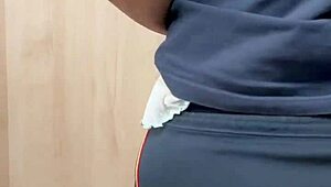 bunny anal plug in bloomers sexy lingerie pierced nipples maid uniform fun