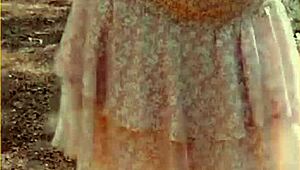 Wife changes her shirt outdoors, revealing her chest