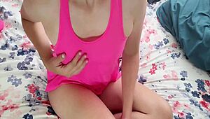 Petite Teen Achieves Hot Solo Orgasm Using Lush Vibrating Dildo