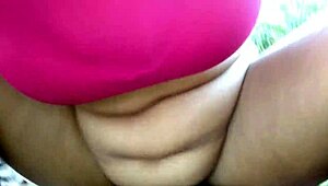 caught stepmom fingering in jungle then she rides my huge cock outdoors