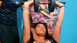 fitness hermanastra craves sneaky gym pounding from horny brother