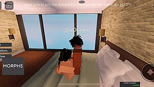 Shaved mixed babe's pussy and ass wrecked rough by monster BBC with creampie