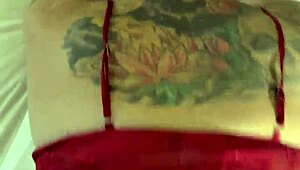 White slut bent over for deep doggystyle anal creampie pounding