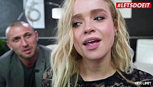 Young flexible teen alexa flexy endures extreme rough anal pounding from luca ferrero