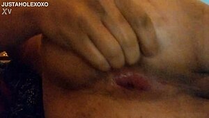 muscular teen in clown paint fingers gaping ass close-up