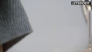 Nikki Hill Moans As Lover Pounds Her Tight Pussy Doggystyle Then Cums On Ass!