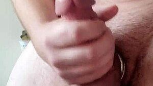 Rockymontana strokes huge cock explodes massive cumshot