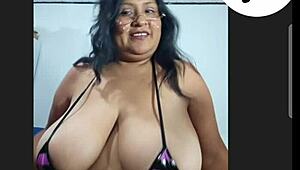 Wife hunts monster cocks with her huge fat tits and boobs!