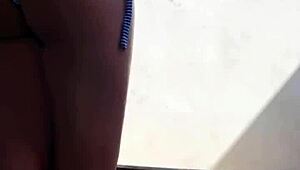 wanna watch me get anal creampied by neighbor in backyard shower?