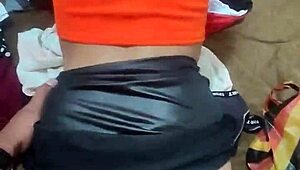 petite young teen begs delivery guy to creampie her tight pussy doggystyle no condom