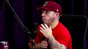 nerdy latina teen in see-through red teases with vibrator after bathroom fuck confession