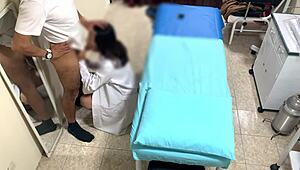 married argentinian nurse lingers late in office spied on hidden cam