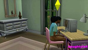 what happens when she catches her futa roommate stroking?