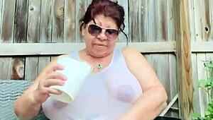 Big Tits Soak Wet Shirt Tease