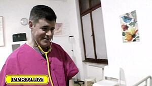 Christina shines as patient begging love doctor for wild hospital fuck and massive orgasm