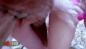 skinny spanish whore sonia lion bent over beach assfucked deepthroat and facial hardcore