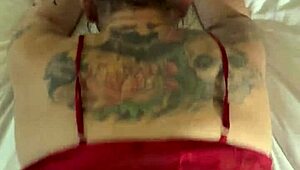 White slut bent over for deep doggystyle anal creampie pounding