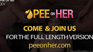 Threesome Delivers Intense Blowjobs Handjobs and Pissing on Tits Action