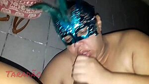 homemade latina mature milks cock in lingerie worship session