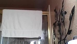 Intriguing Asian amateur shower bathing routine revealed