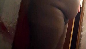 chubby ebony big tits fresh out shower dripping wet