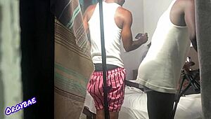 hey check behind scenes wet milf pussy play on set 😏