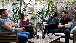 our wild 4some with libertine couple friends gets super hot! 🔥👯‍♂️