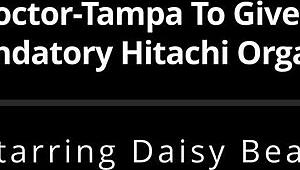 nurse daisy bean spreads small tits in latex gloves for mandatory vibrator orgasm