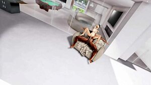 jazzy snafu patrols with huge bouncy tits in police game 😍🔥