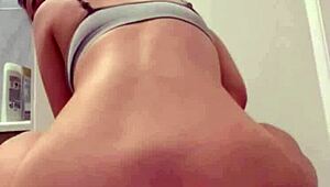 Horny american student girlfriend squirts on webcam for you