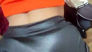 petite young teen begs delivery guy to creampie her tight pussy doggystyle no condom