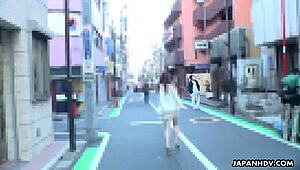 ever tried a japanese babe like renka shimizu slurping cock outdoors??