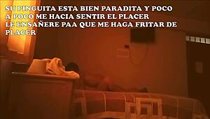 submissive wife breaks in husbands young godson with big ass ride spitting and handcuffs while he watches