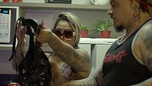 Behind Scenes Brazilian Latina Whore Takes Monster Cock Anal With Feet Up!