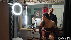 pretty shemale daisy taylor fucks monster cocks like a horny ladyboy slut