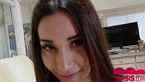 aria lee petite stepsis blows bullhorn big cock cumshot homemade reality big tits big ass monster cock