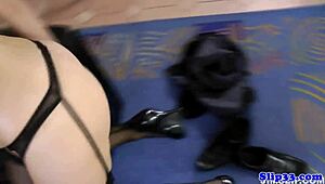 czech beauty teases old british guy with blowjob before wild cowgirl ride